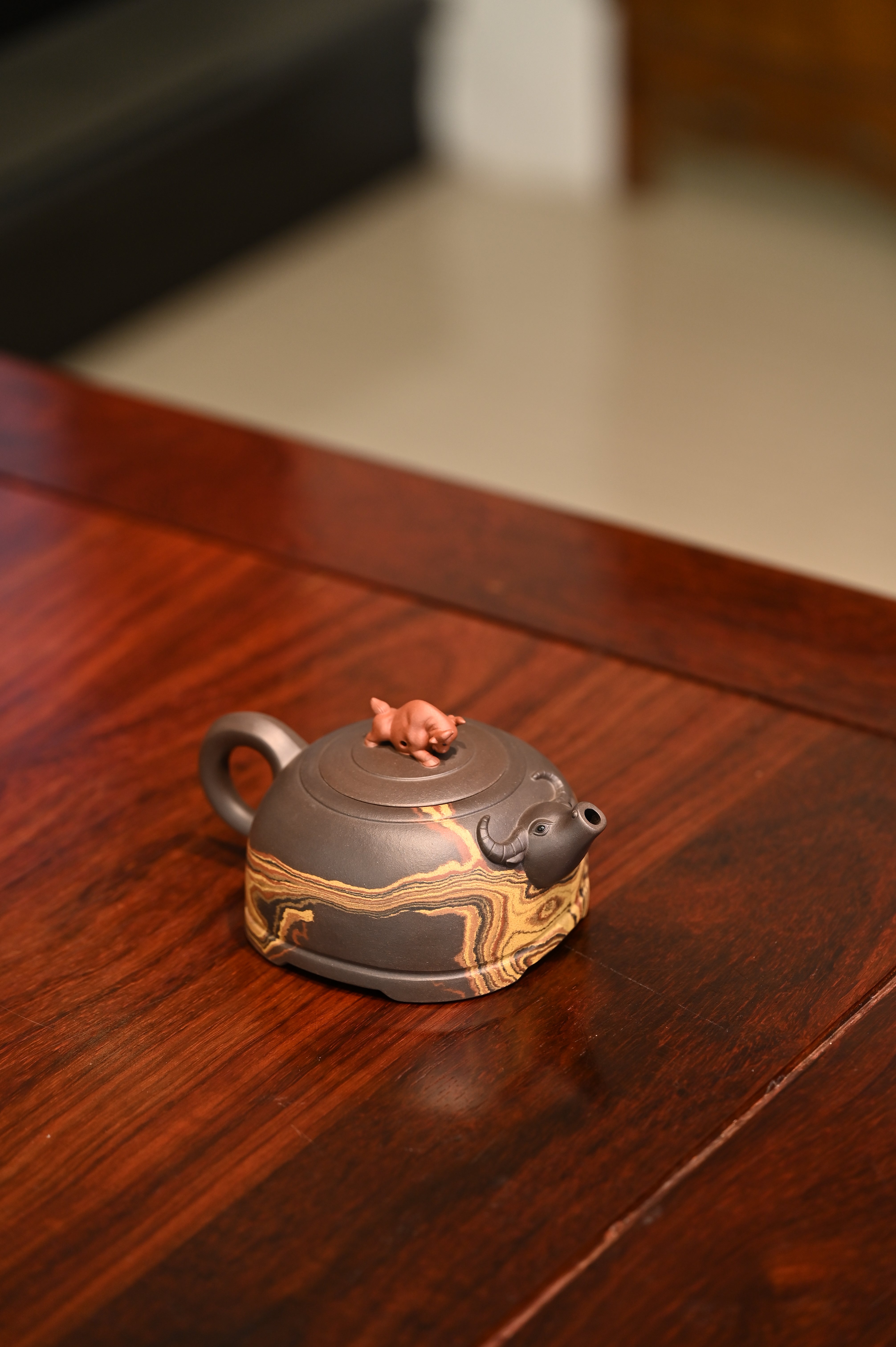 Siyutao teapot bull full handcraft 360ml yixing teapot - SiYuTao Teapot