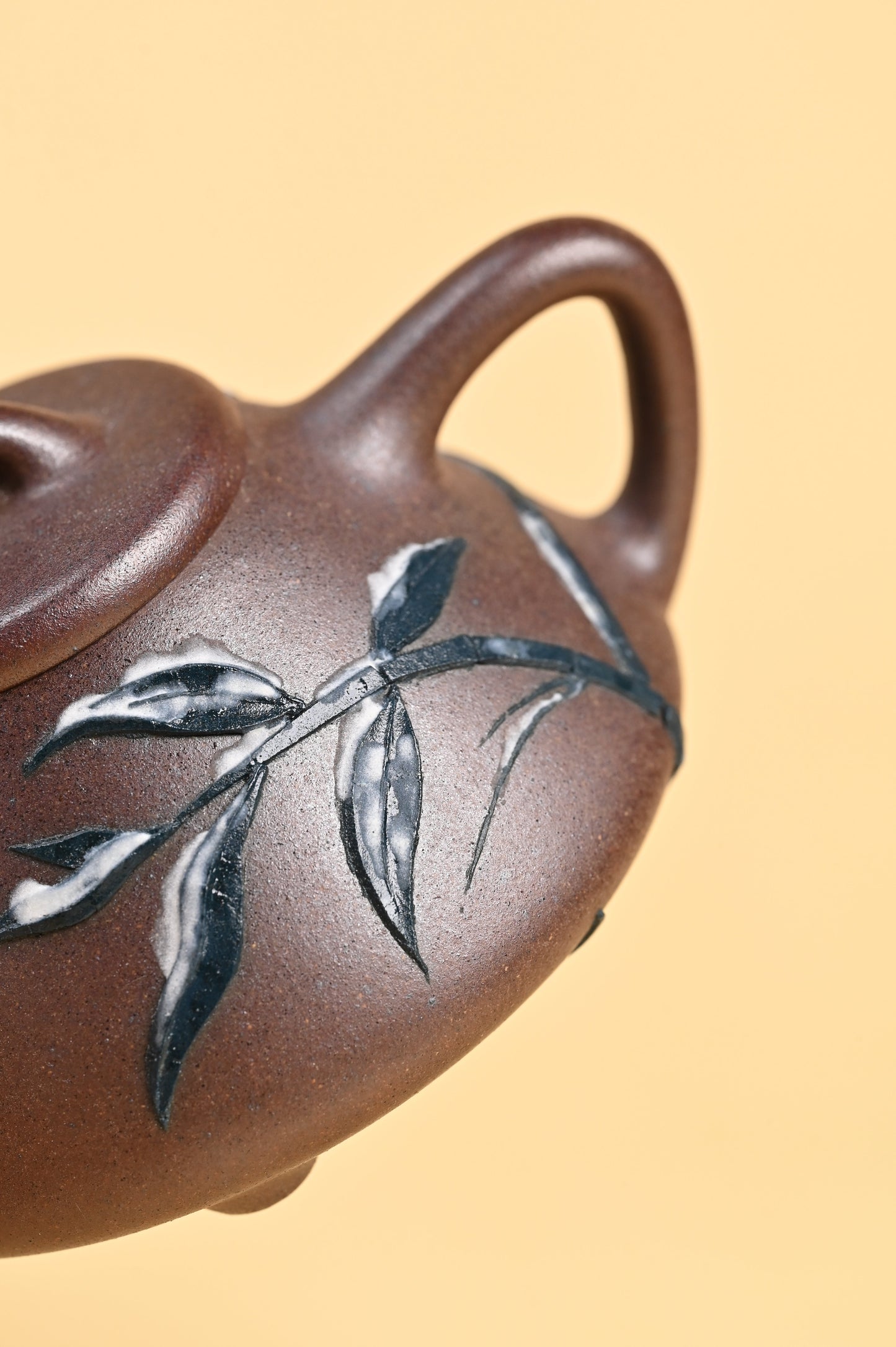 Siyutao teapot The snow and bamboo full handcraft 195ml Yixing teapot - SiYuTao Teapot