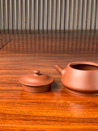 the lid and the spout of the small yixing teapot named zhu chu