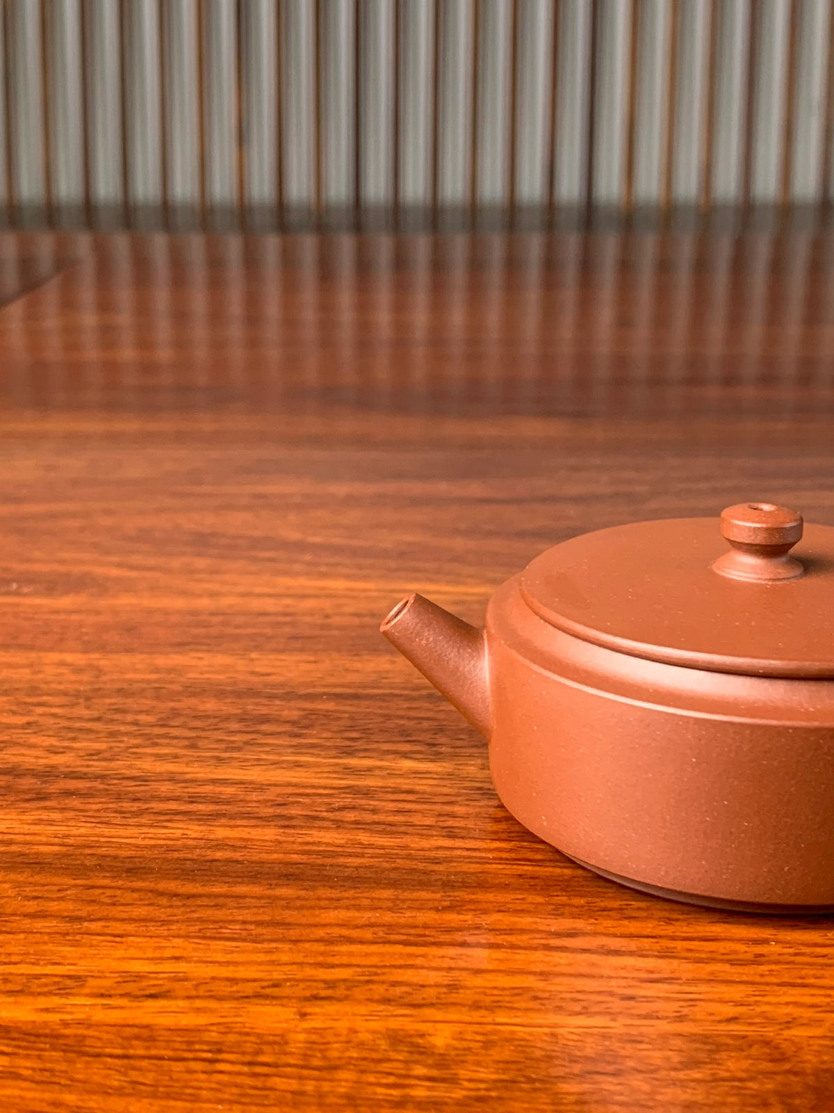 the spout of the small yixing teapot