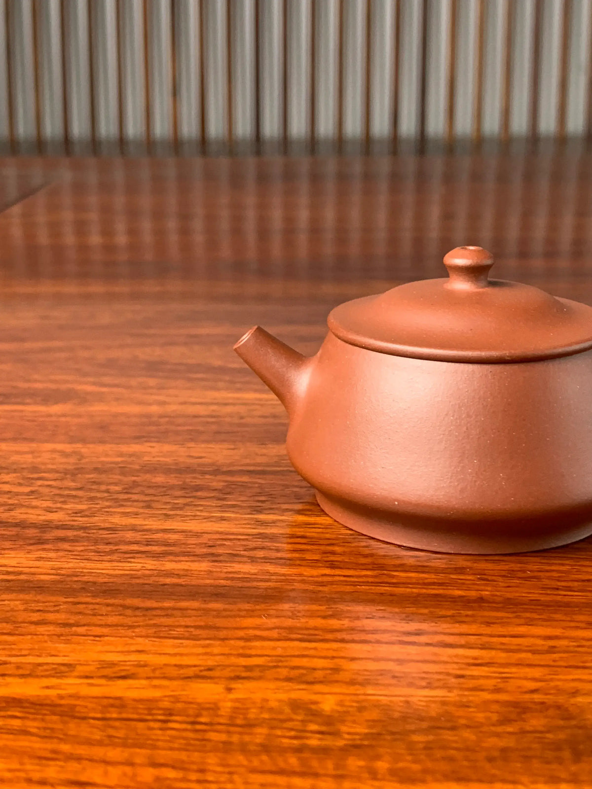 the spout of the small yixing teapot named zhu chu