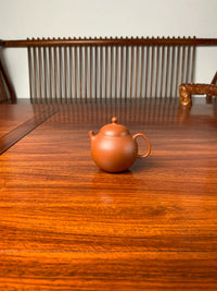 small yixing teapot for gongfutea on the table