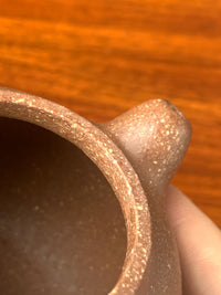 the spout of the handmade yixing teapot