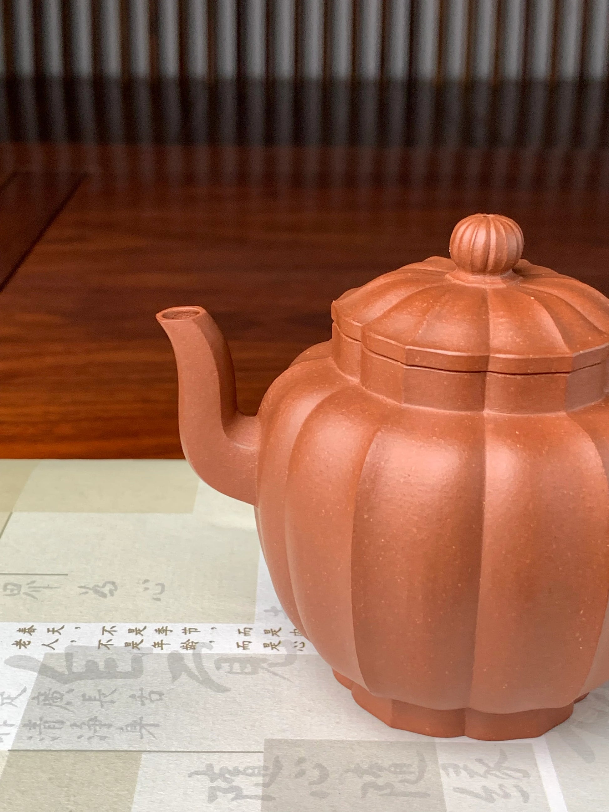 the spout of this yixing teapot handmade