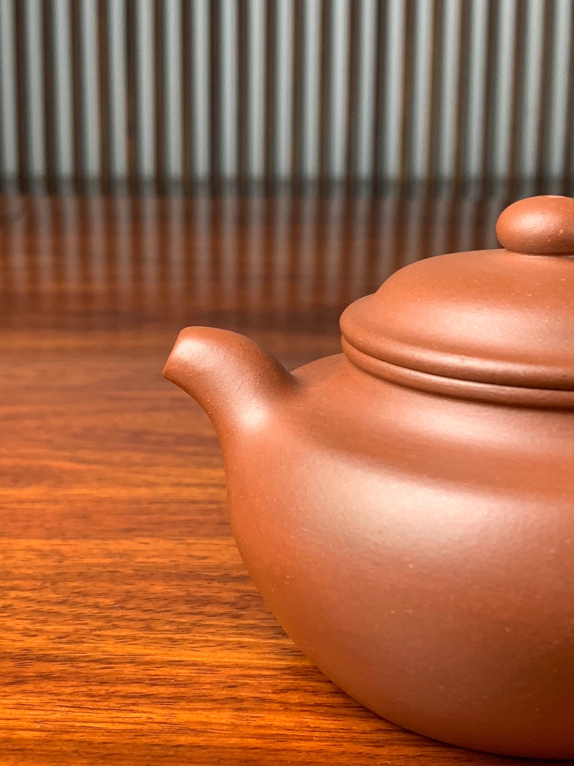 the spout of the handmade yixing teapot