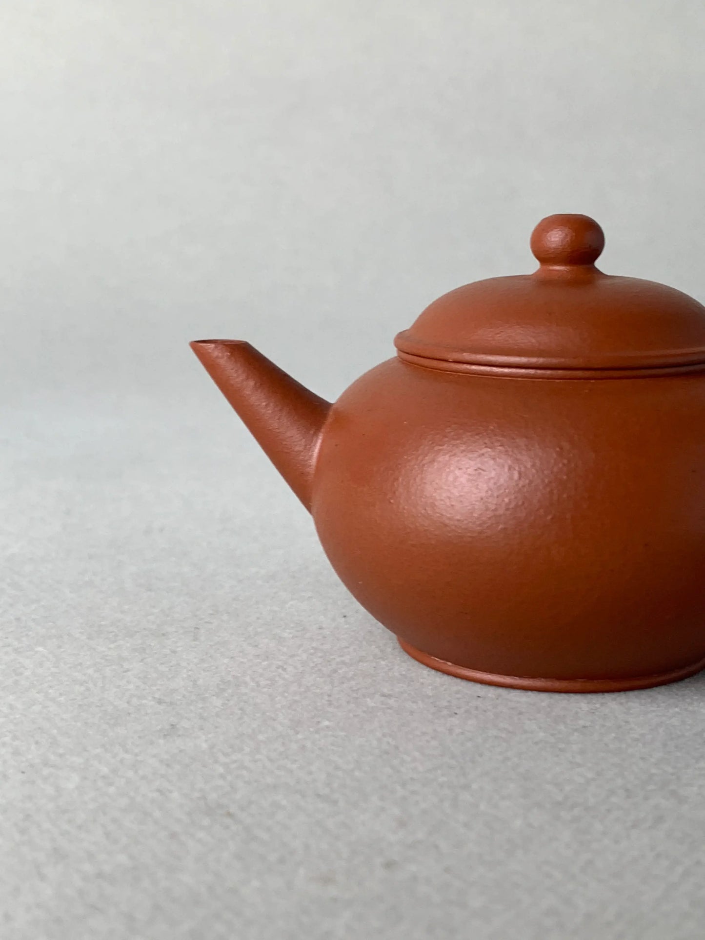the spout of the small yixing teapot 