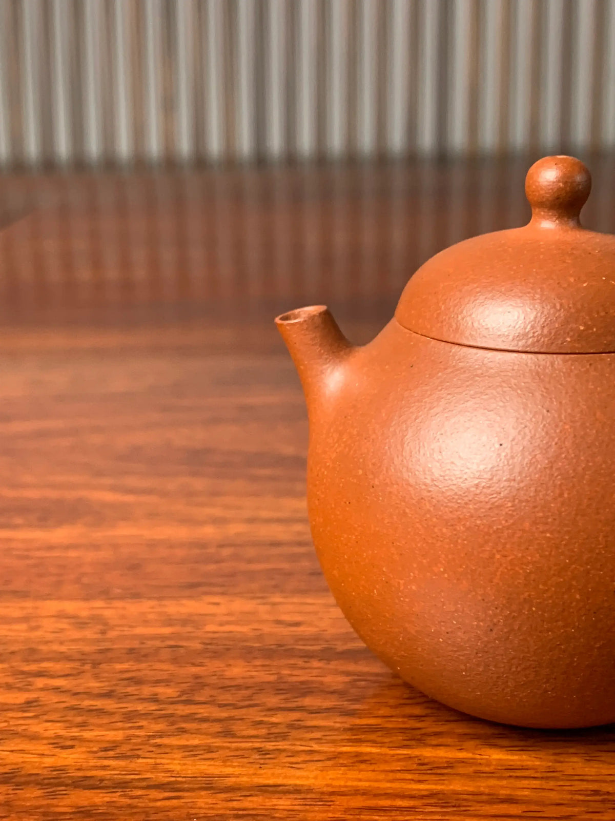 the spout of the small yixing teapot 