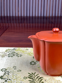the spout of the beautiful teapot