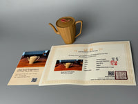 the zisha teapot with the certificate