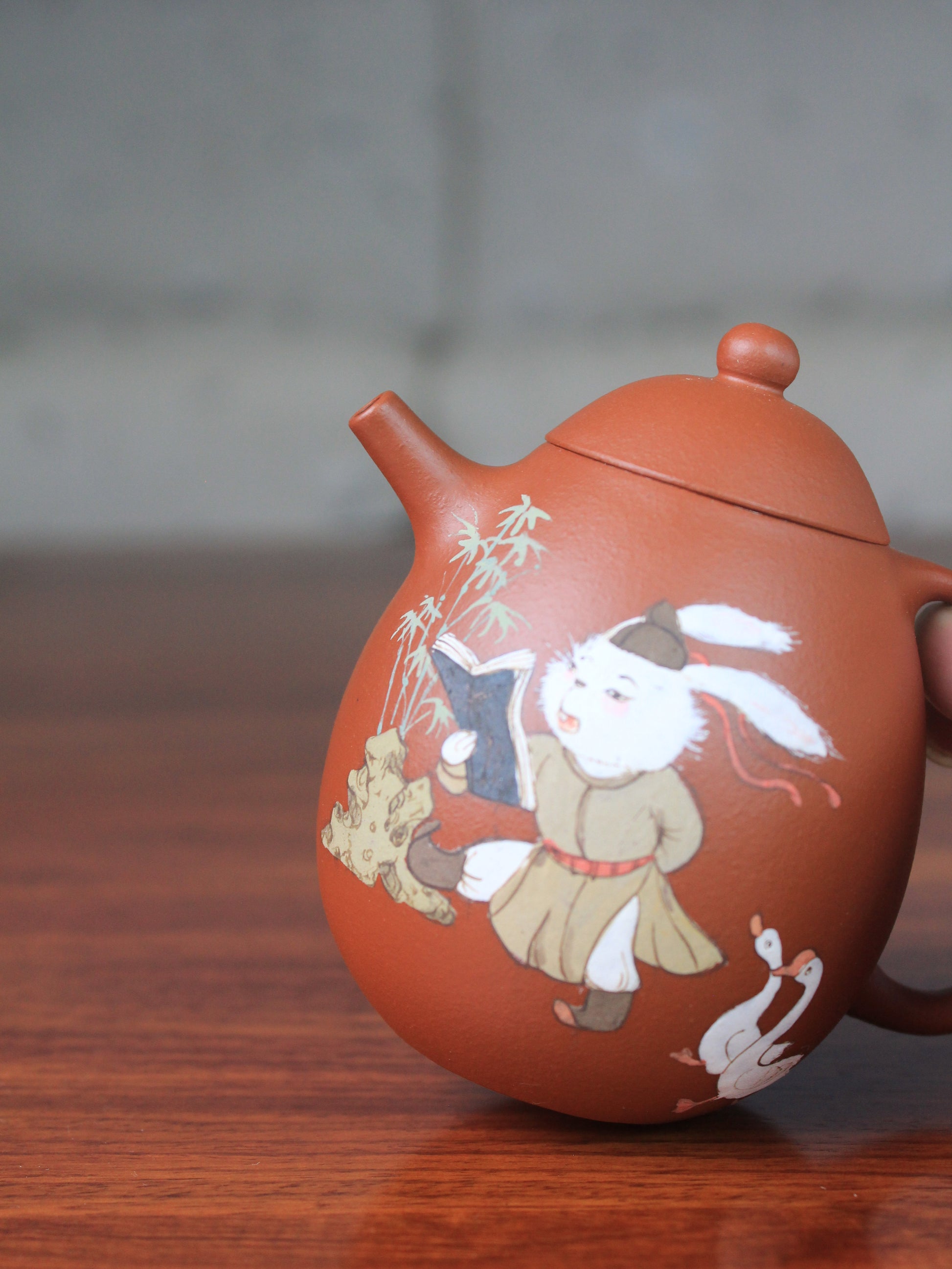 spout of the teapot artwork named rabbit