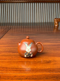 yixing teapot artwork wen dan with clay painting