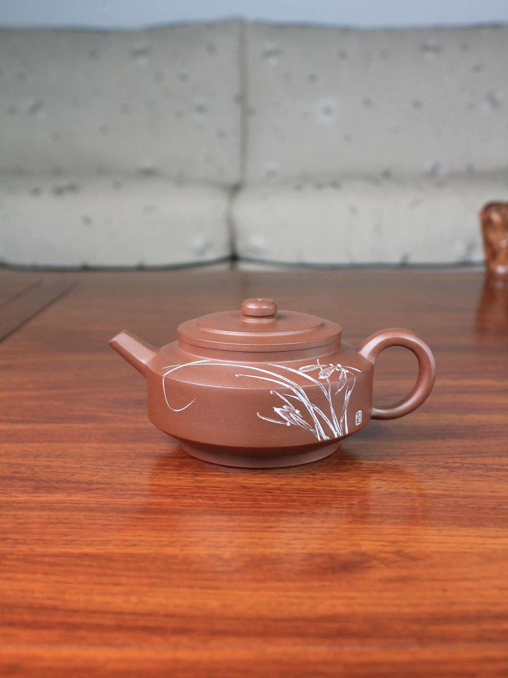 Expensive teapot artwork on the table