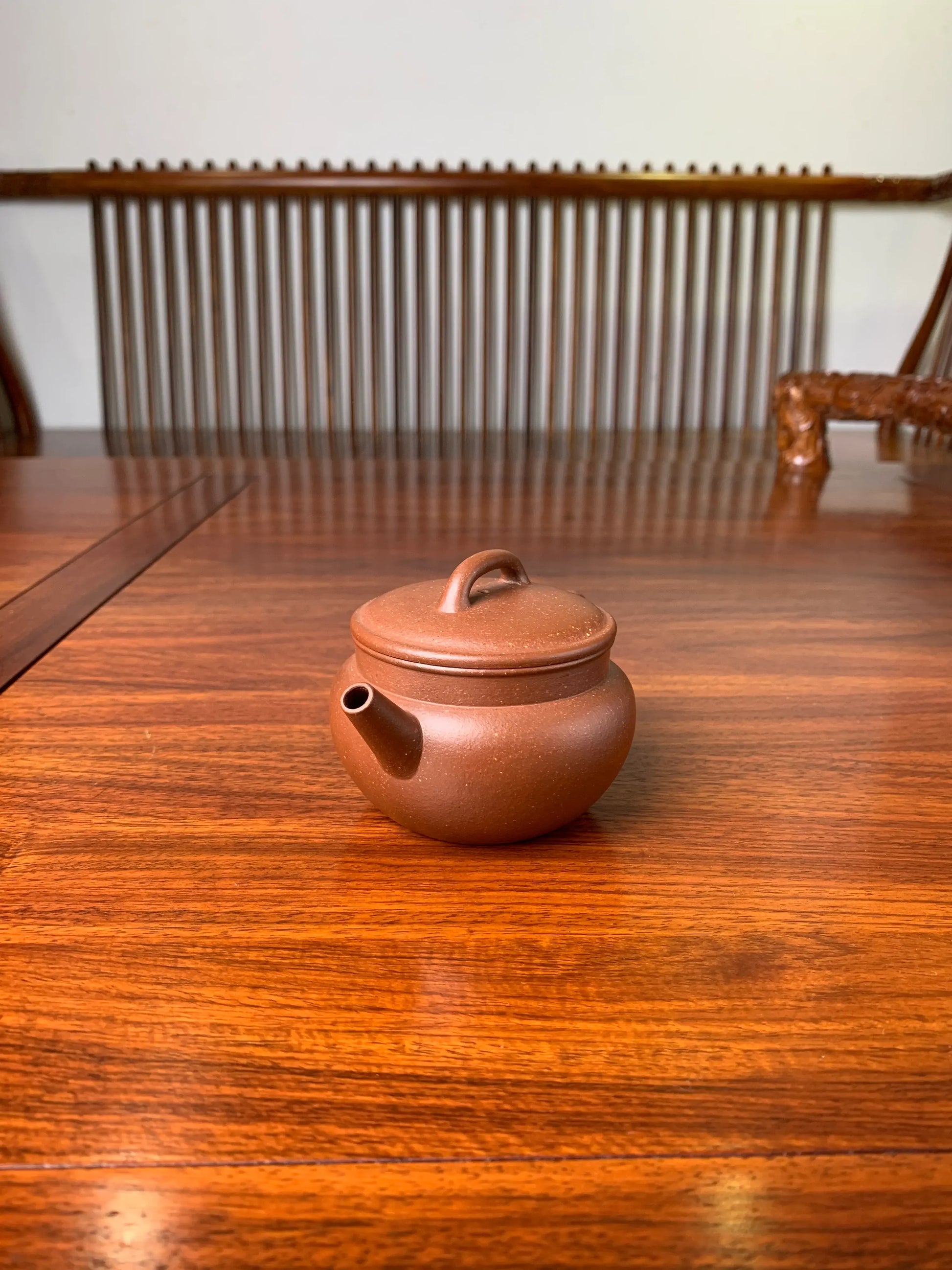 the teapot artwork named fu on the table right view