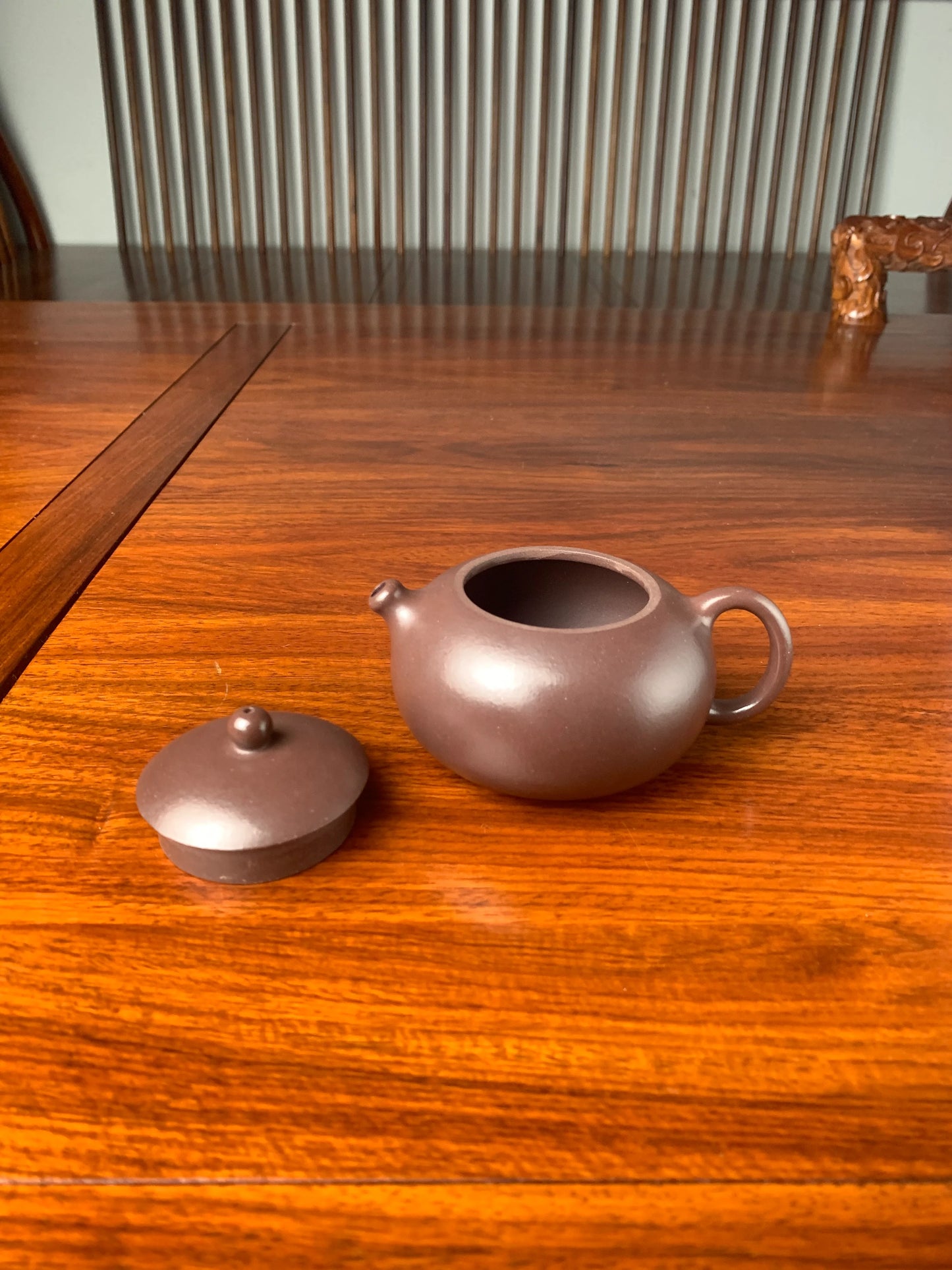 Yixing teapot  Xi Shi 155ml Gu Fa Lian ni (Most Archaic Clay Forming) authentic Yixing Lao Zi Ni clay and aged 16 years full handmade