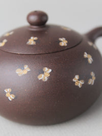 small zisha teapot named xishi - details