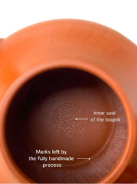 The seal stamped on the inner wall of the Yixing teapot.