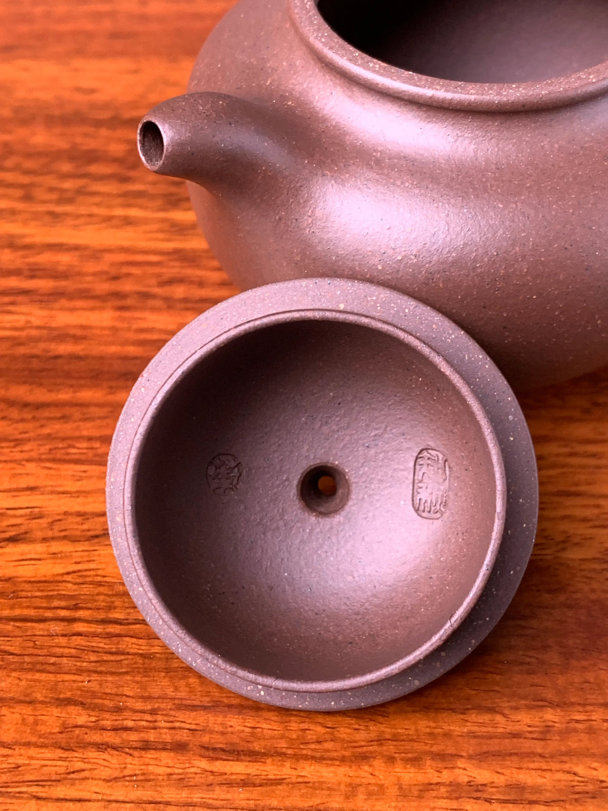 two teapot marks of potter ye zhiqiu in the lid