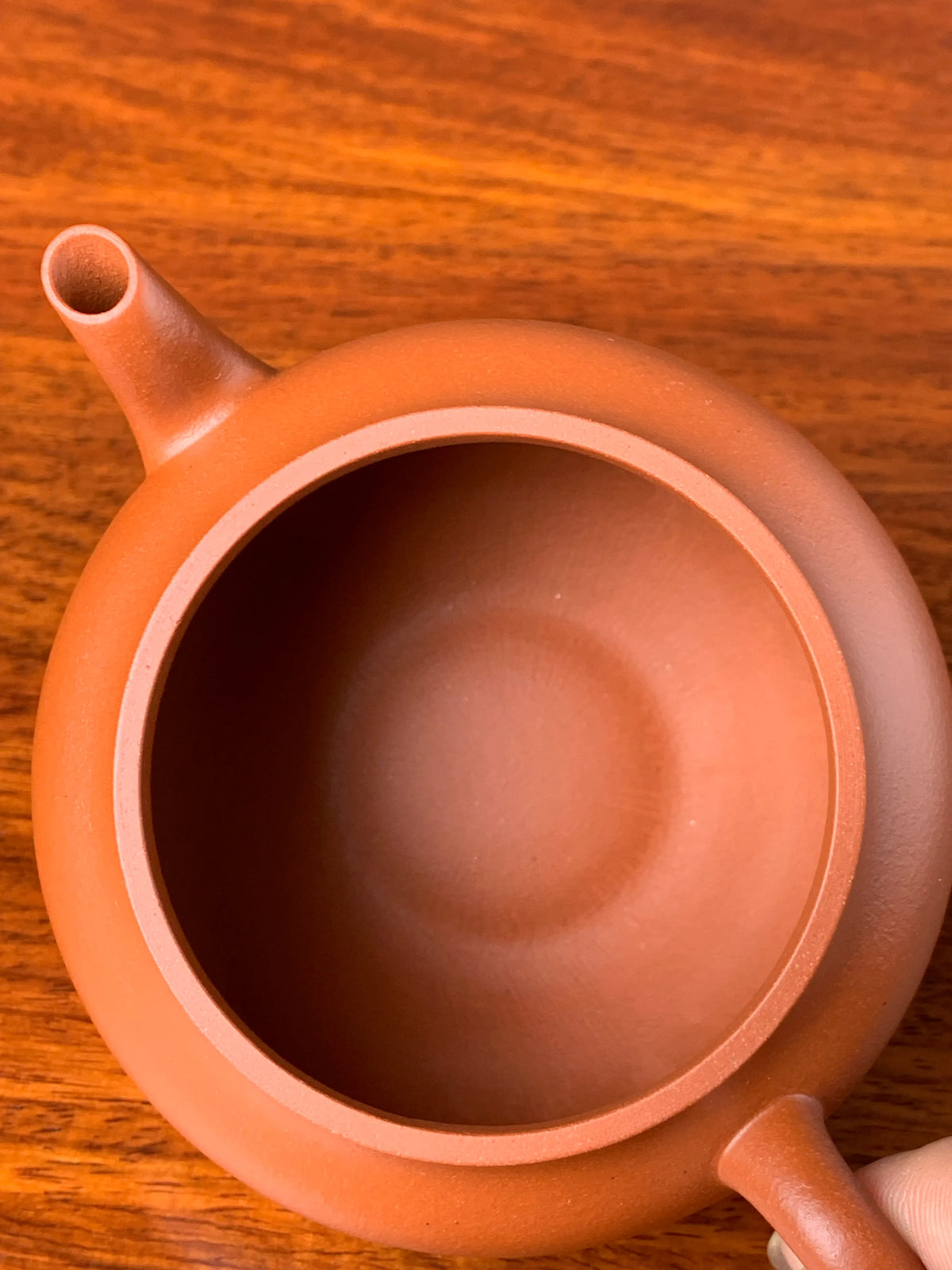 the teapot mouth of the handmade yixing teapot named yuan ju