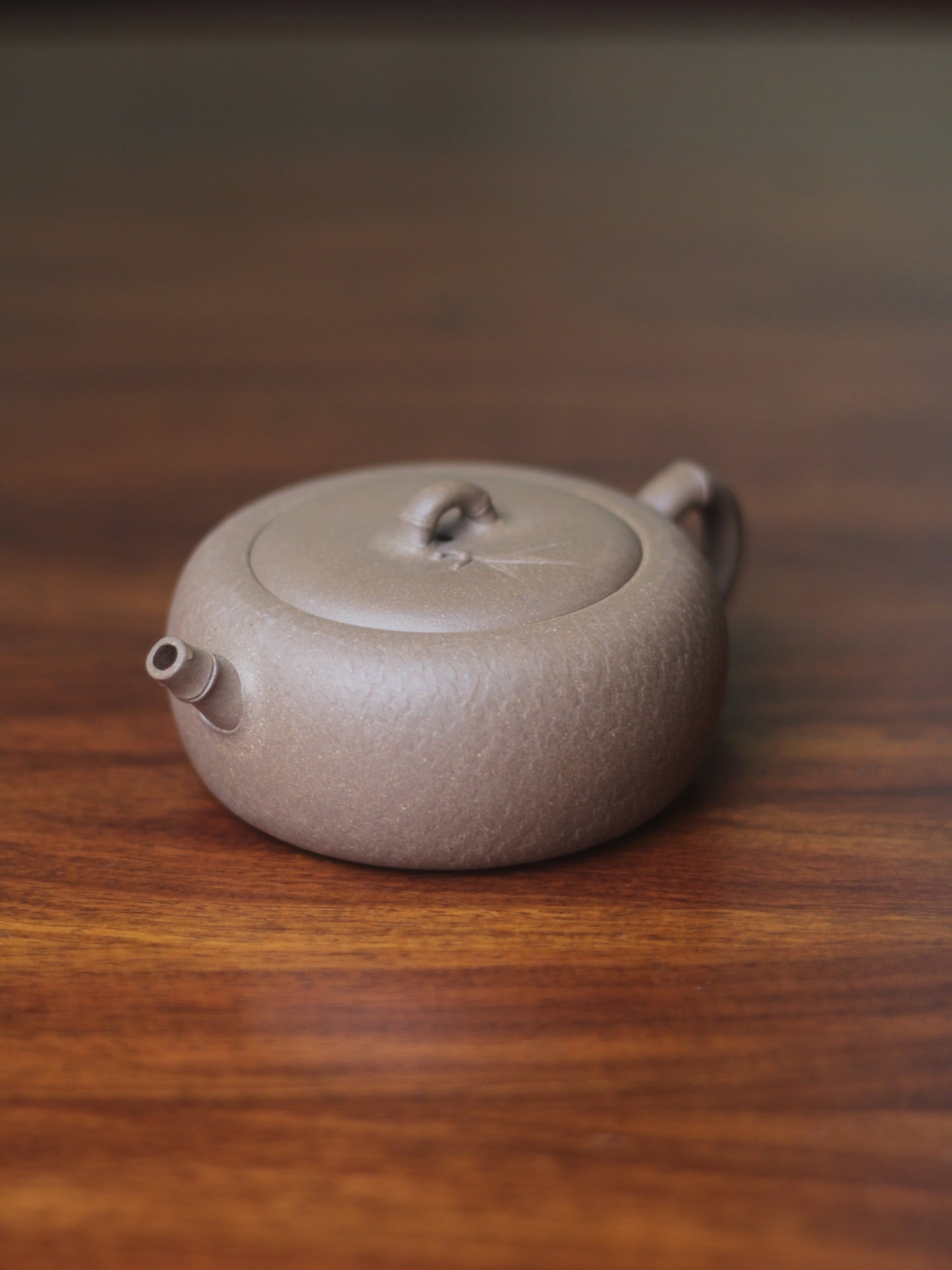 teapots named bamboo handmade with clay mouth