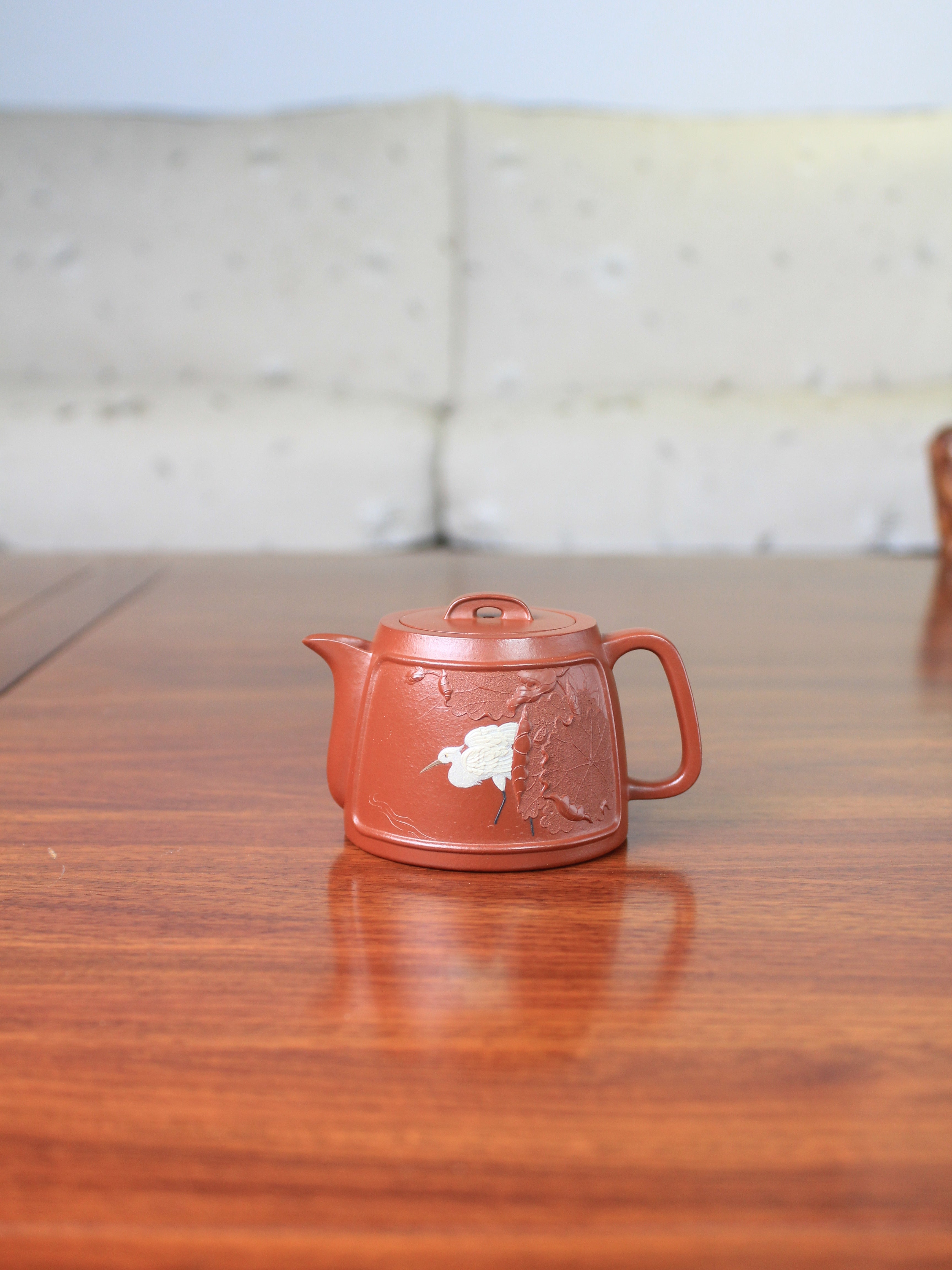 Vintage teapot handmade with yixing clay by teapot artist 