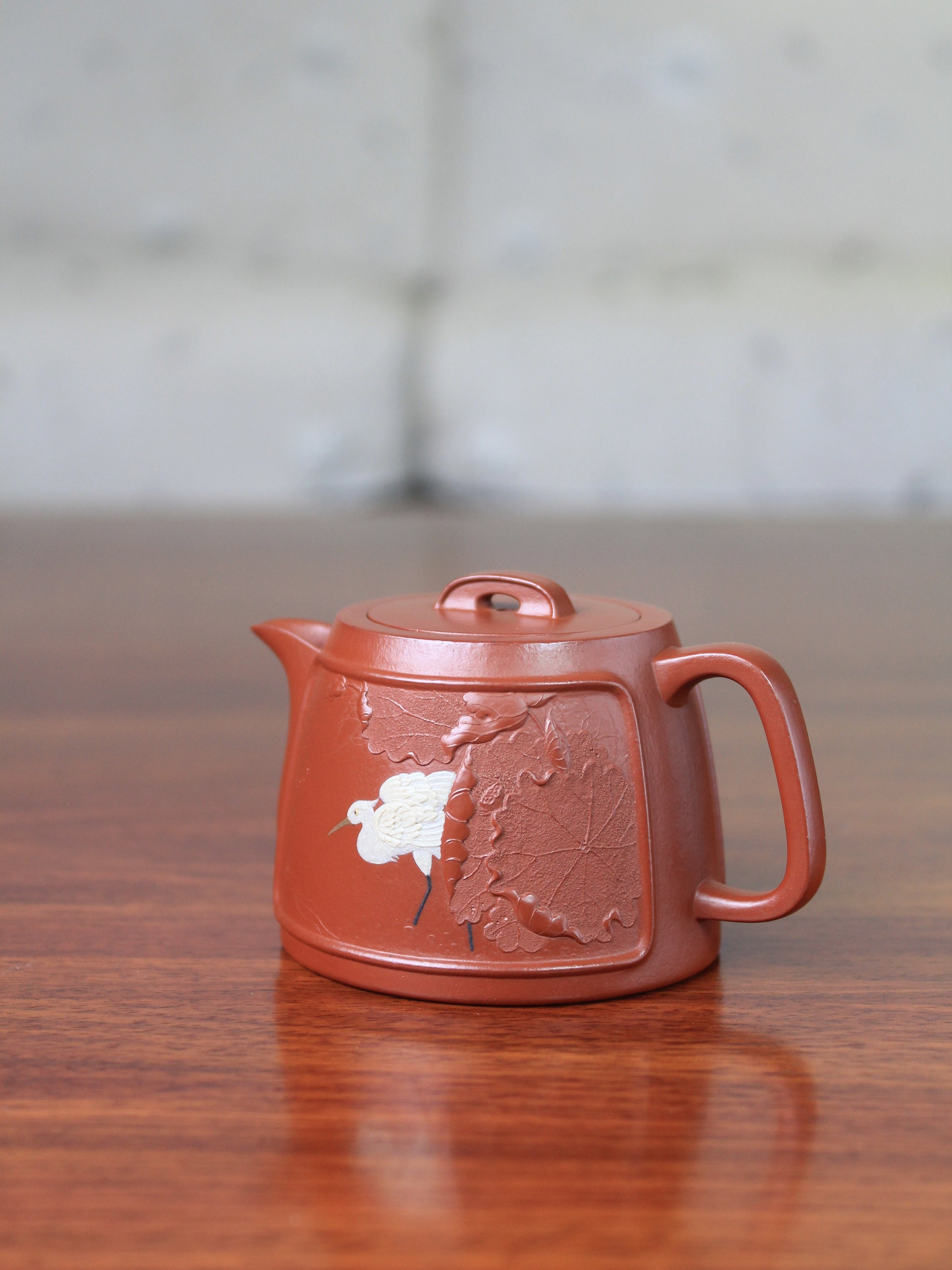 Pattern of Vintage teapot handmade with yixing clay by teapot artist 