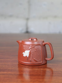 Pattern of Vintage teapot handmade with yixing clay by teapot artist 