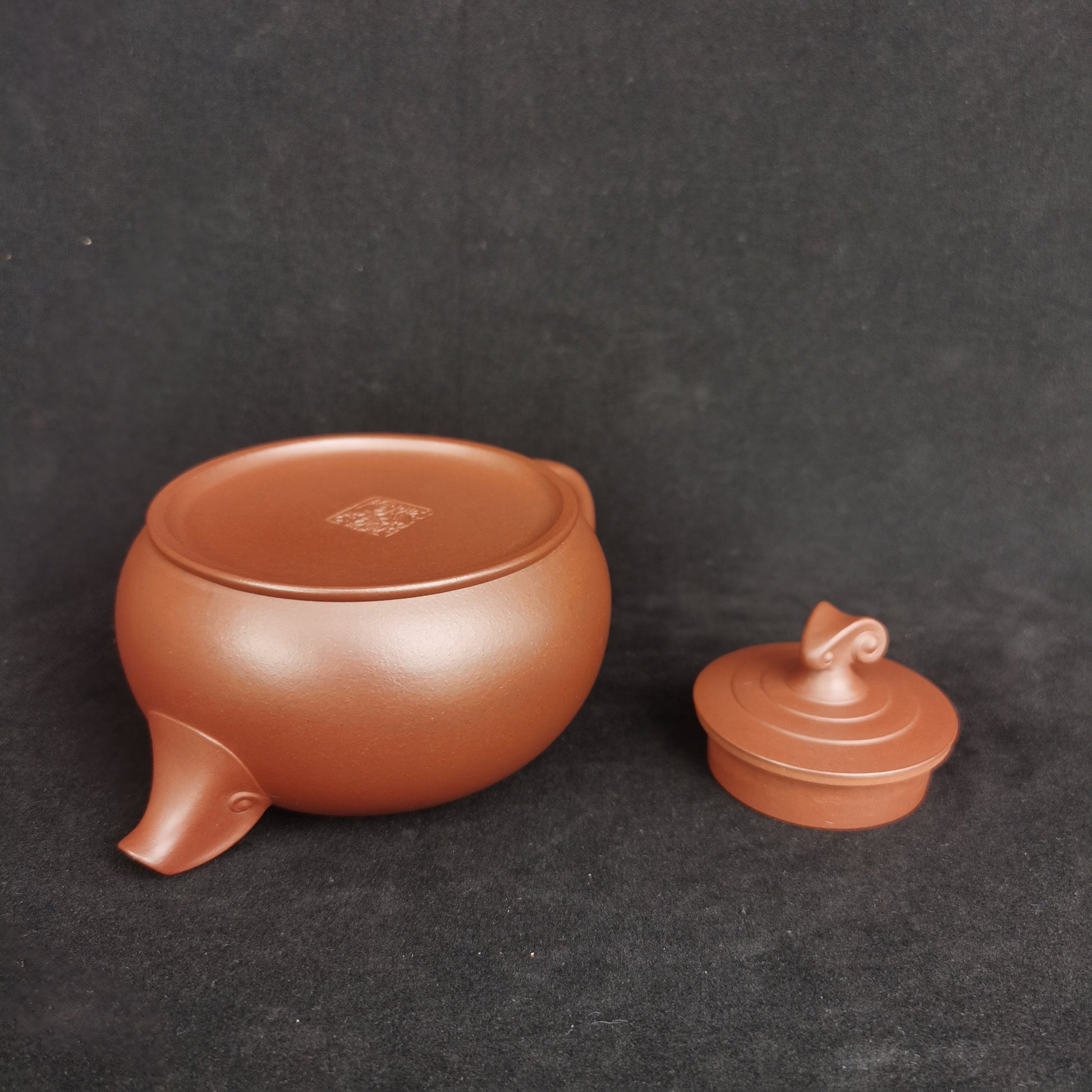 Yixing Teapot The Aries Yixing Zisha DiCaoQing Clay 230ml Full Handmade - Siyutao - SiYuTao Teapot