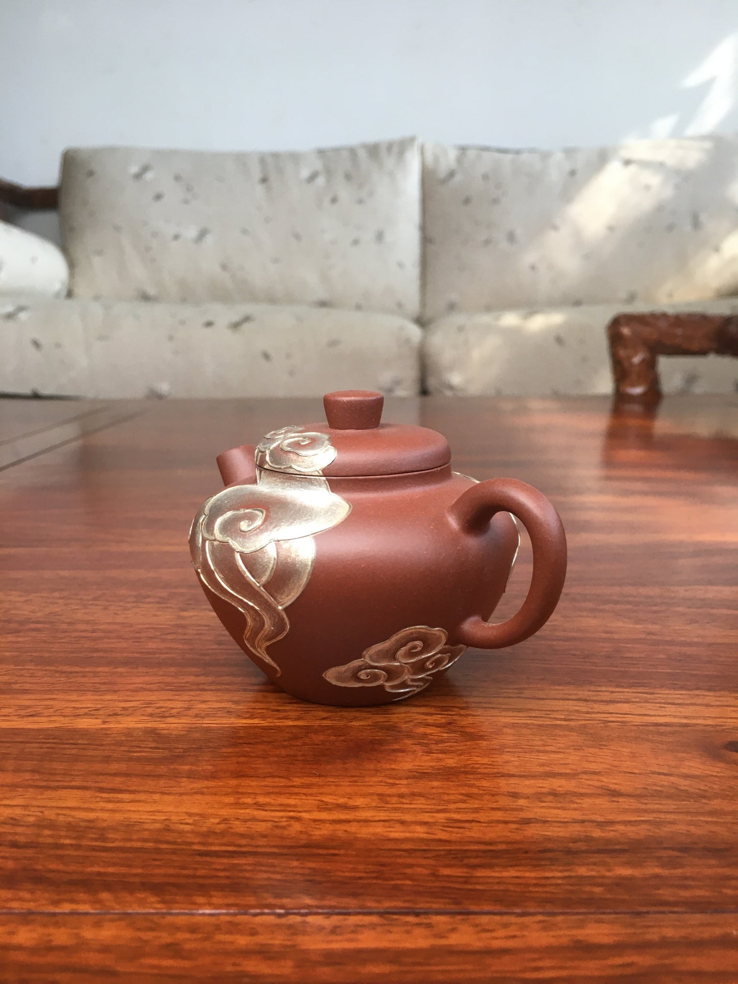 Yixing teapot Xiang Yun 115ml full hand - painted - SiYuTao Teapot