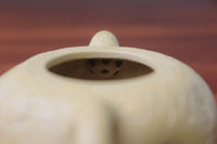The filter of the yixing clay teapot on the table