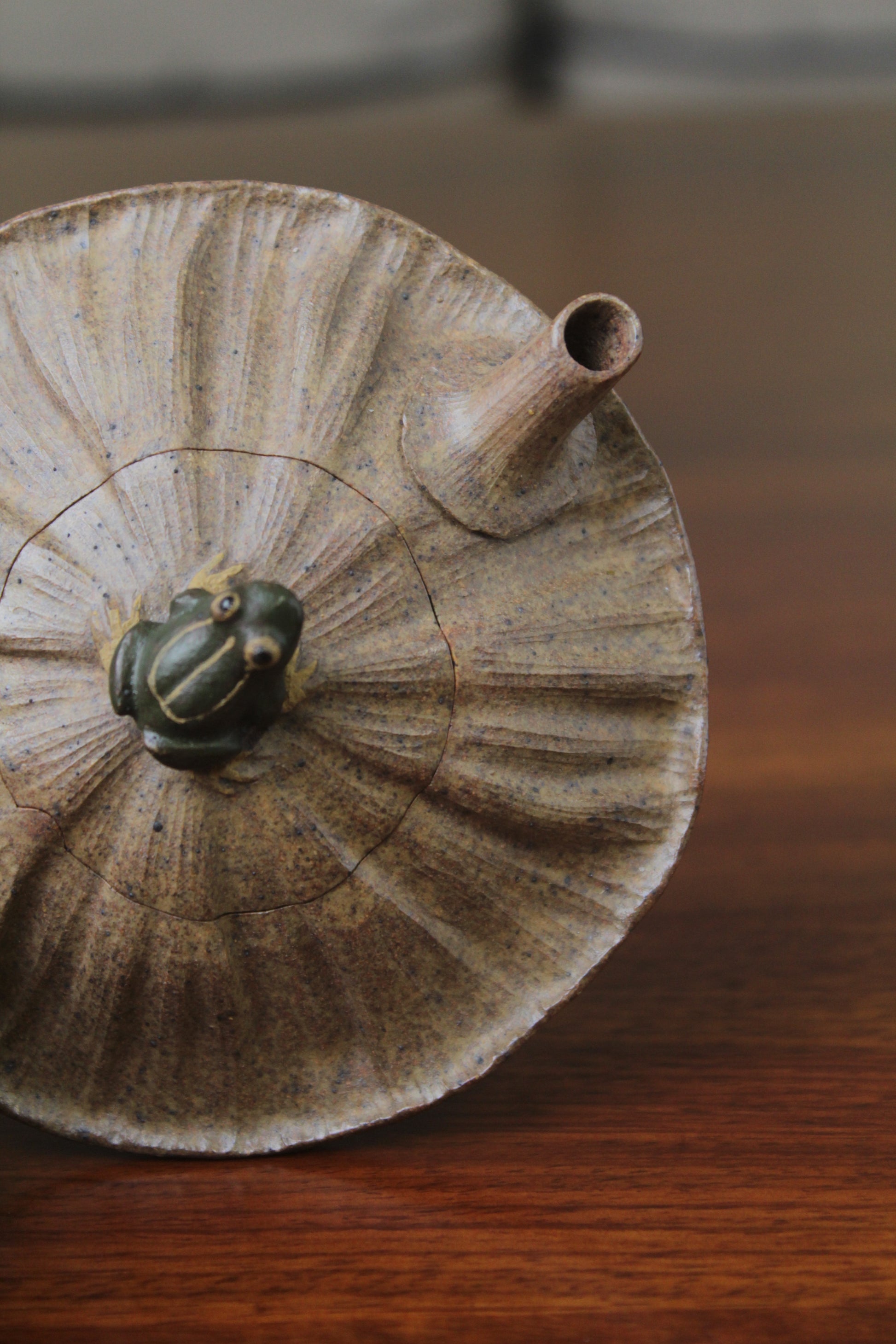 top view of the yixing clay teapot