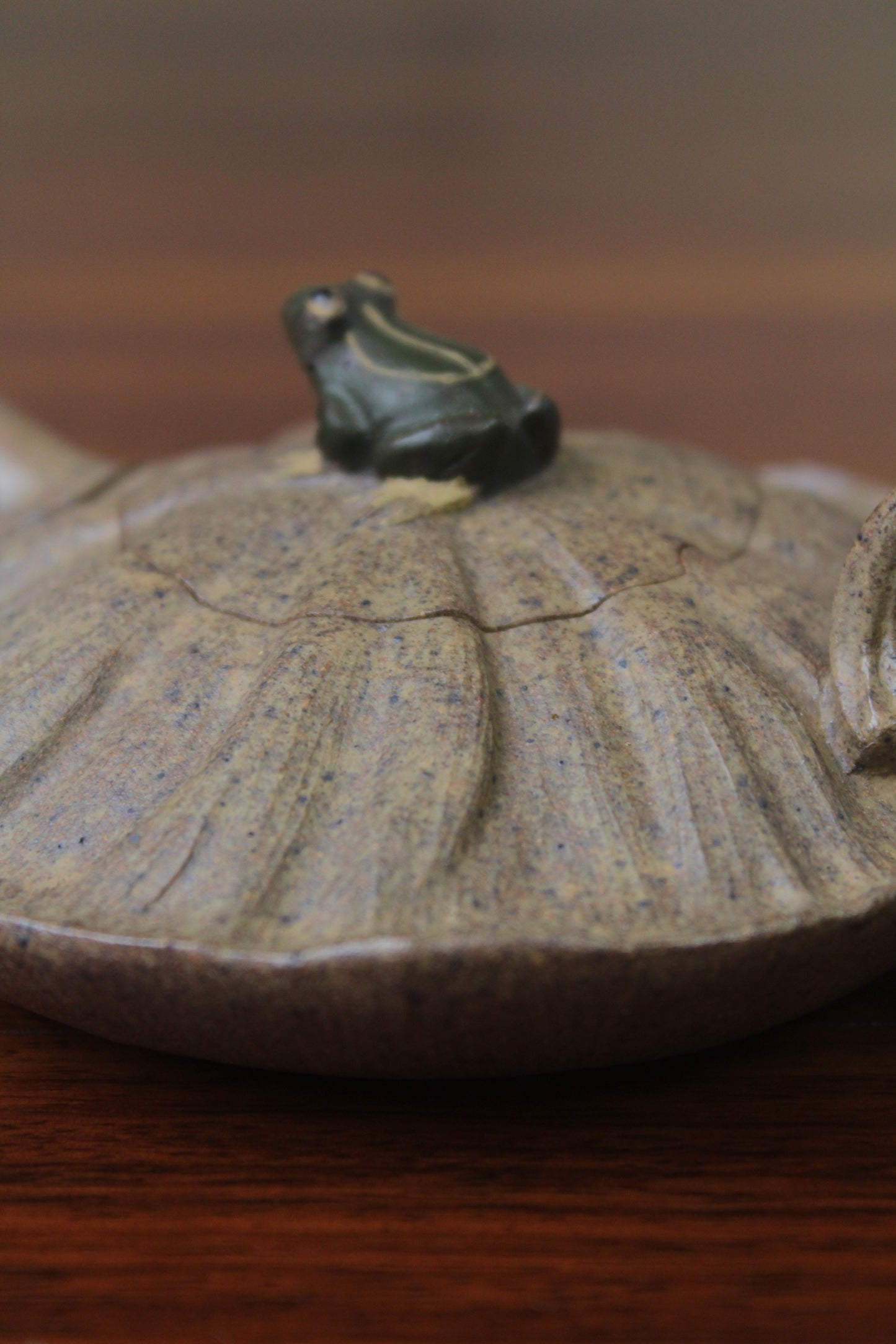 Details of yixing clay teapot