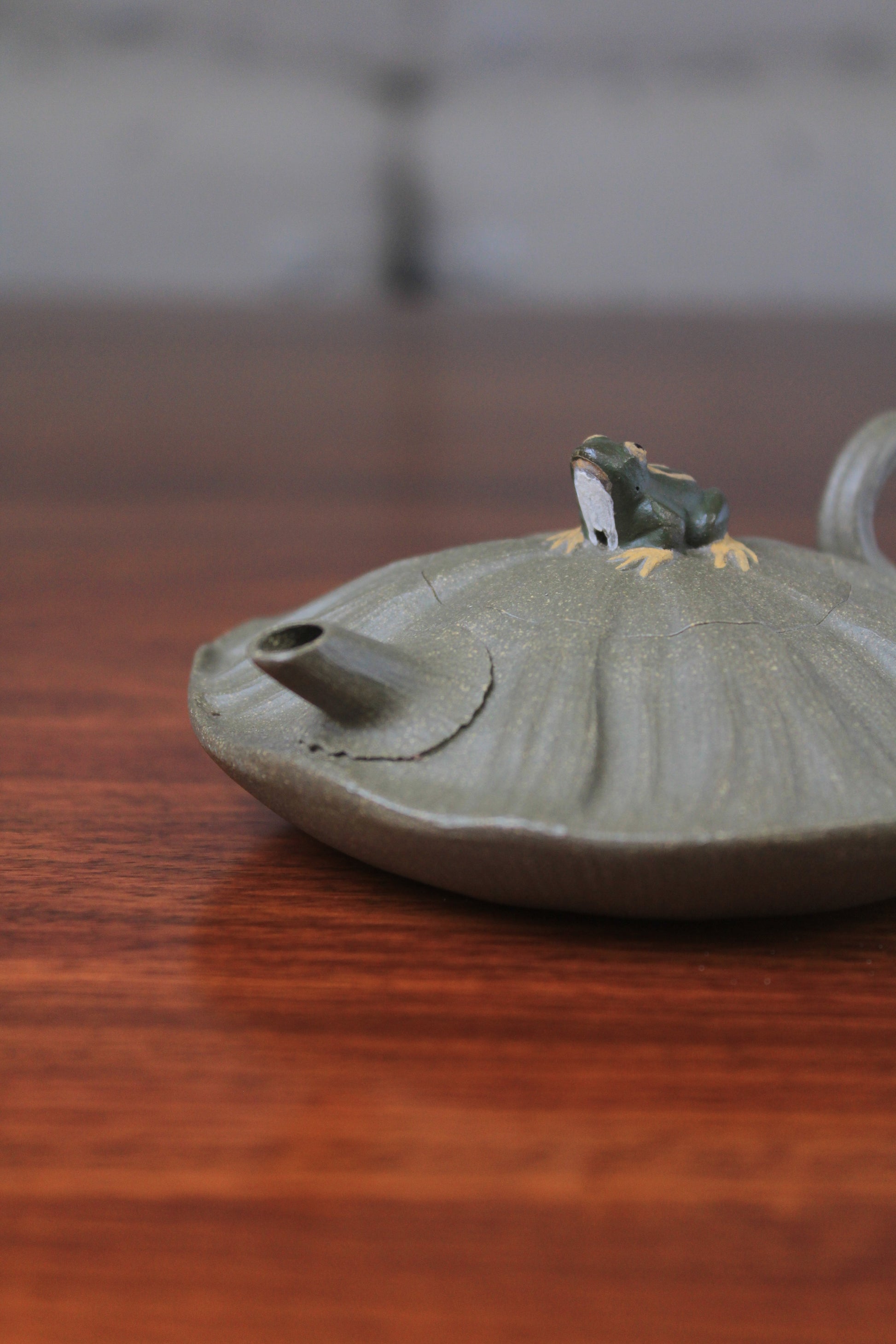 Spout of yixing clay teapot