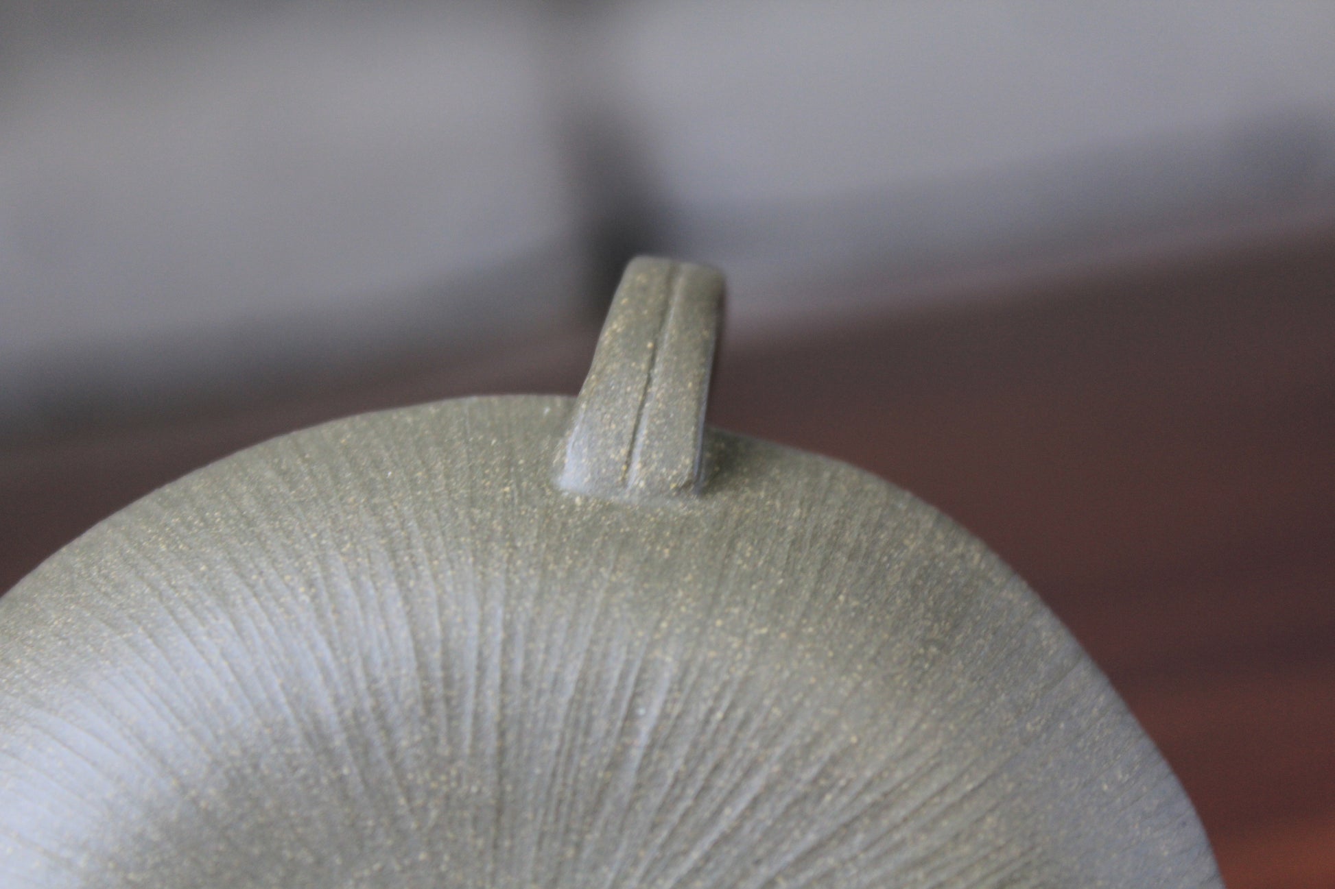 handle of yixing clay teapot
