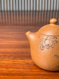 yixing tea set dragon egg and teacup 70ml half handmade with yixing yellow jiangpo ni clay
