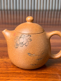 yixing tea set dragon egg and teacup 70ml half handmade with yixing yellow jiangpo ni clay