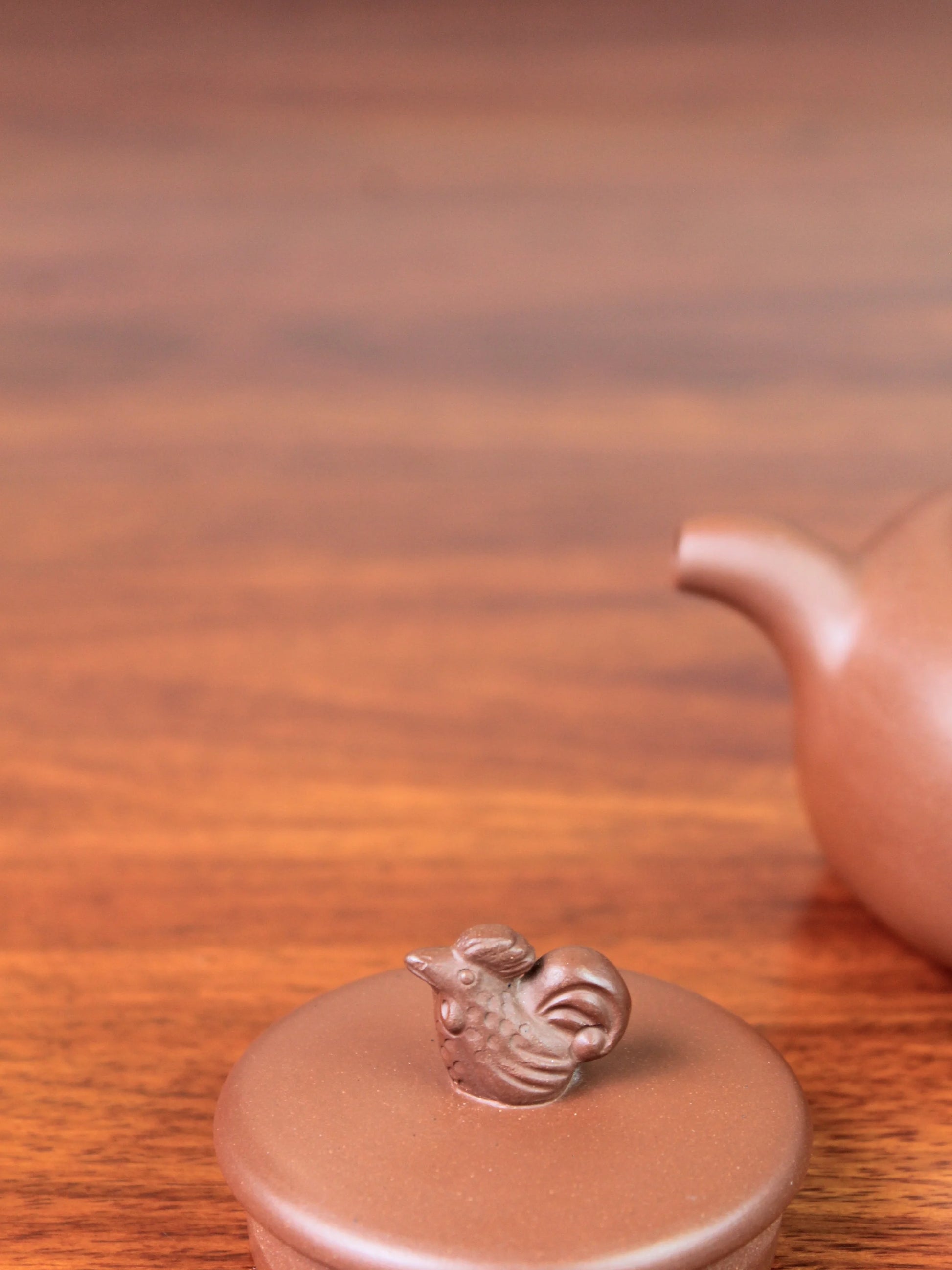 the right view of the cute chicken konb on the table