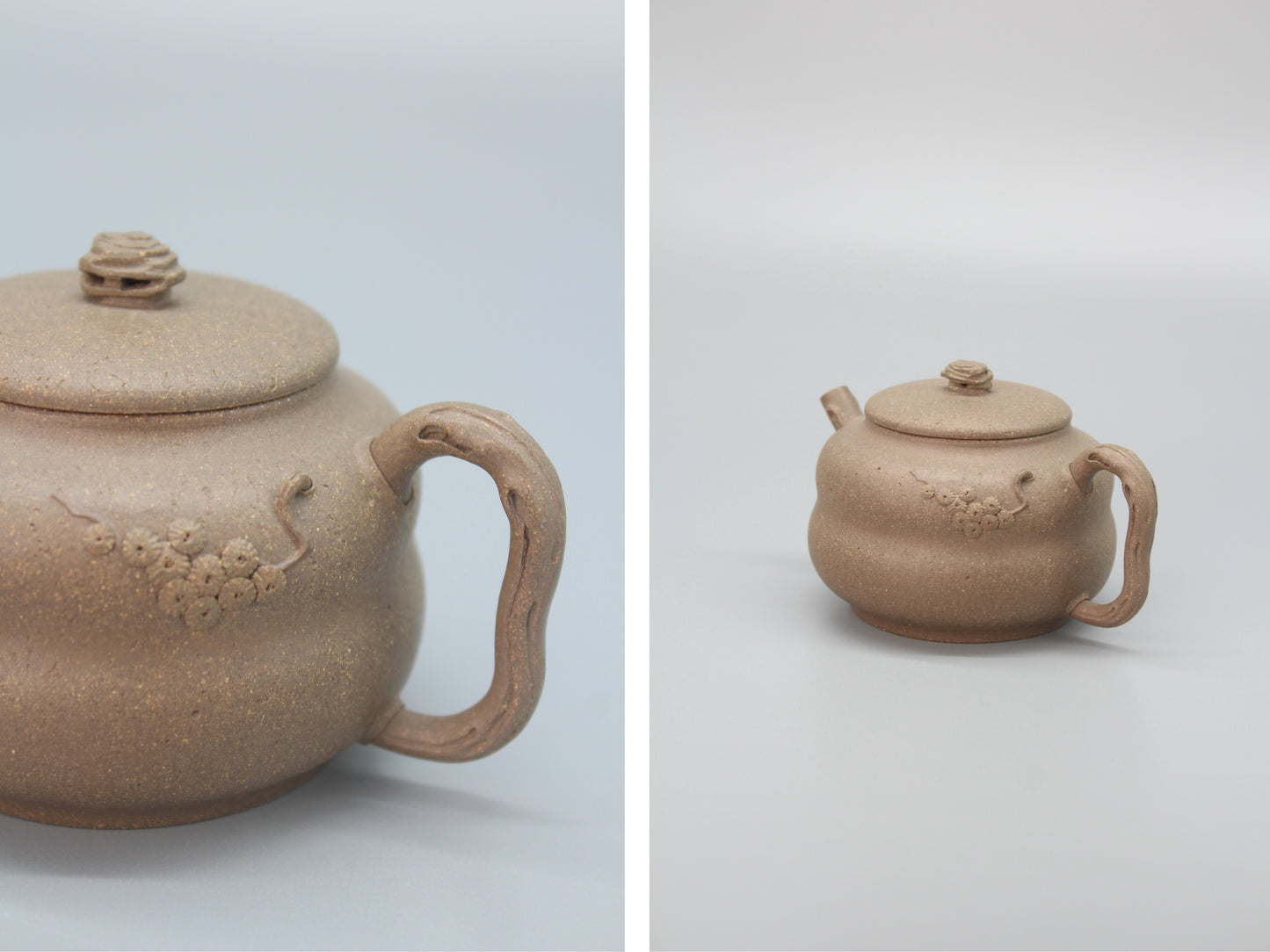 Artistic Yixing teapot handle details2