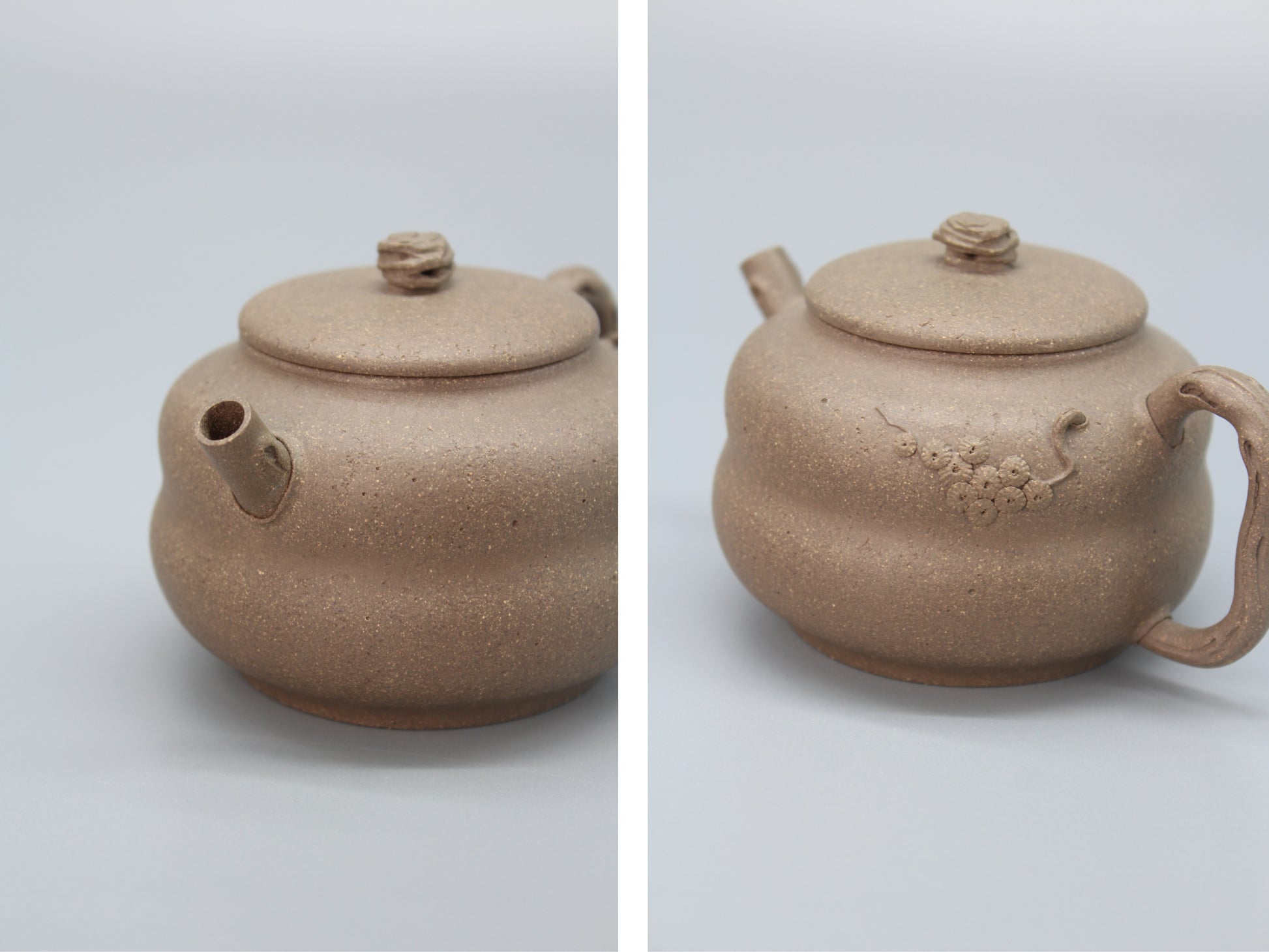 Artistic Yixing teapot mouth and detail