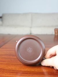 Yixing teapot Pan Hu fully handmade By Qing xia 160ml