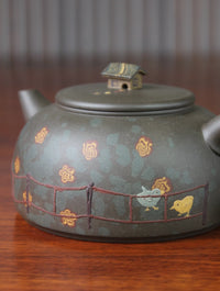 Yixing Teapot named home 340ml Jiao Ni teapot handmade by Yuan ziming