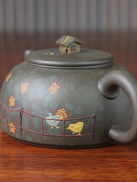 Yixing Teapot named home 340ml Jiao Ni teapot handmade by Yuan ziming