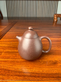 the front view of the yixing teapot dragon egg