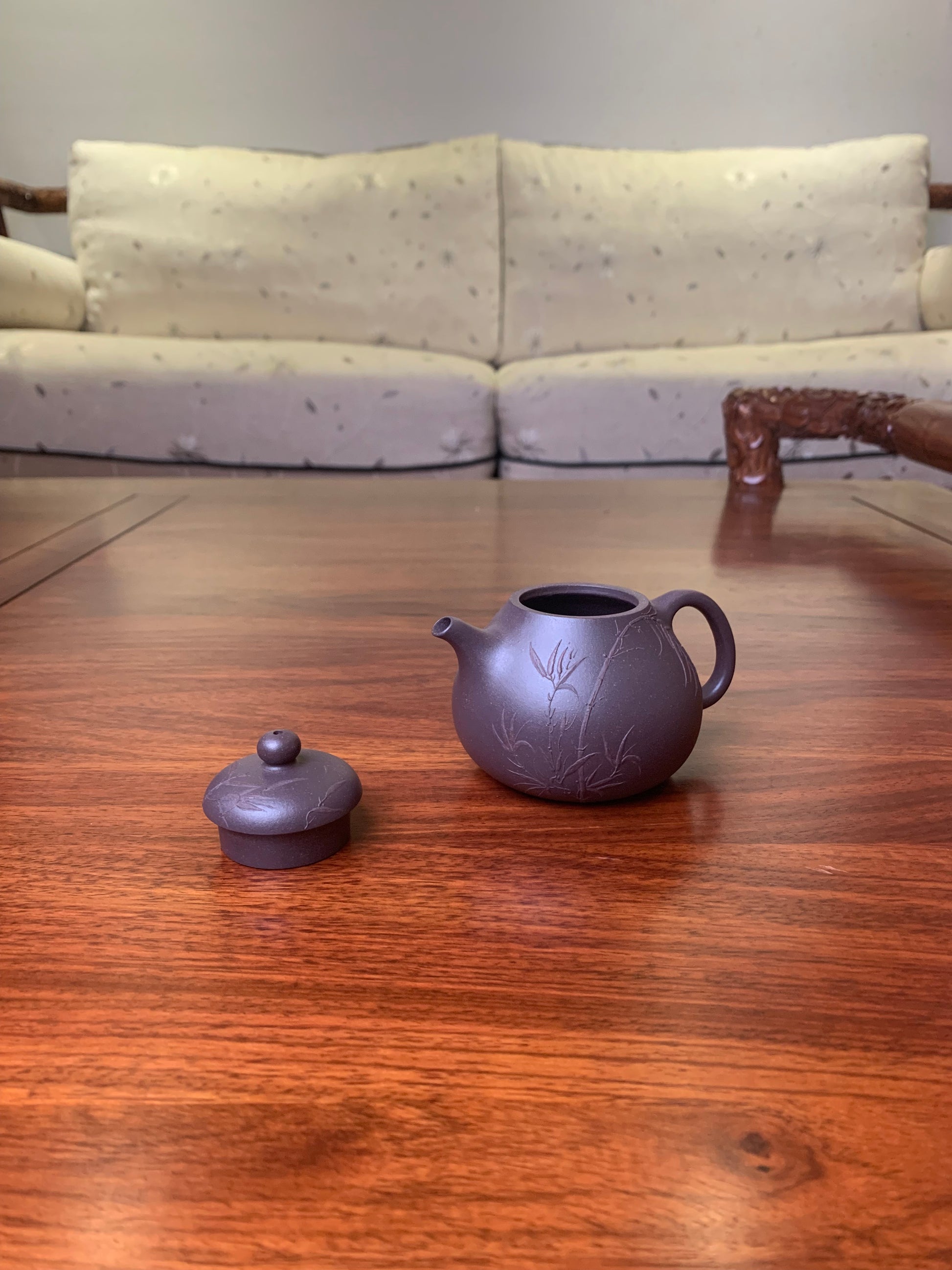 yixing teapot fully handmade from yixing zisha qing duan ni