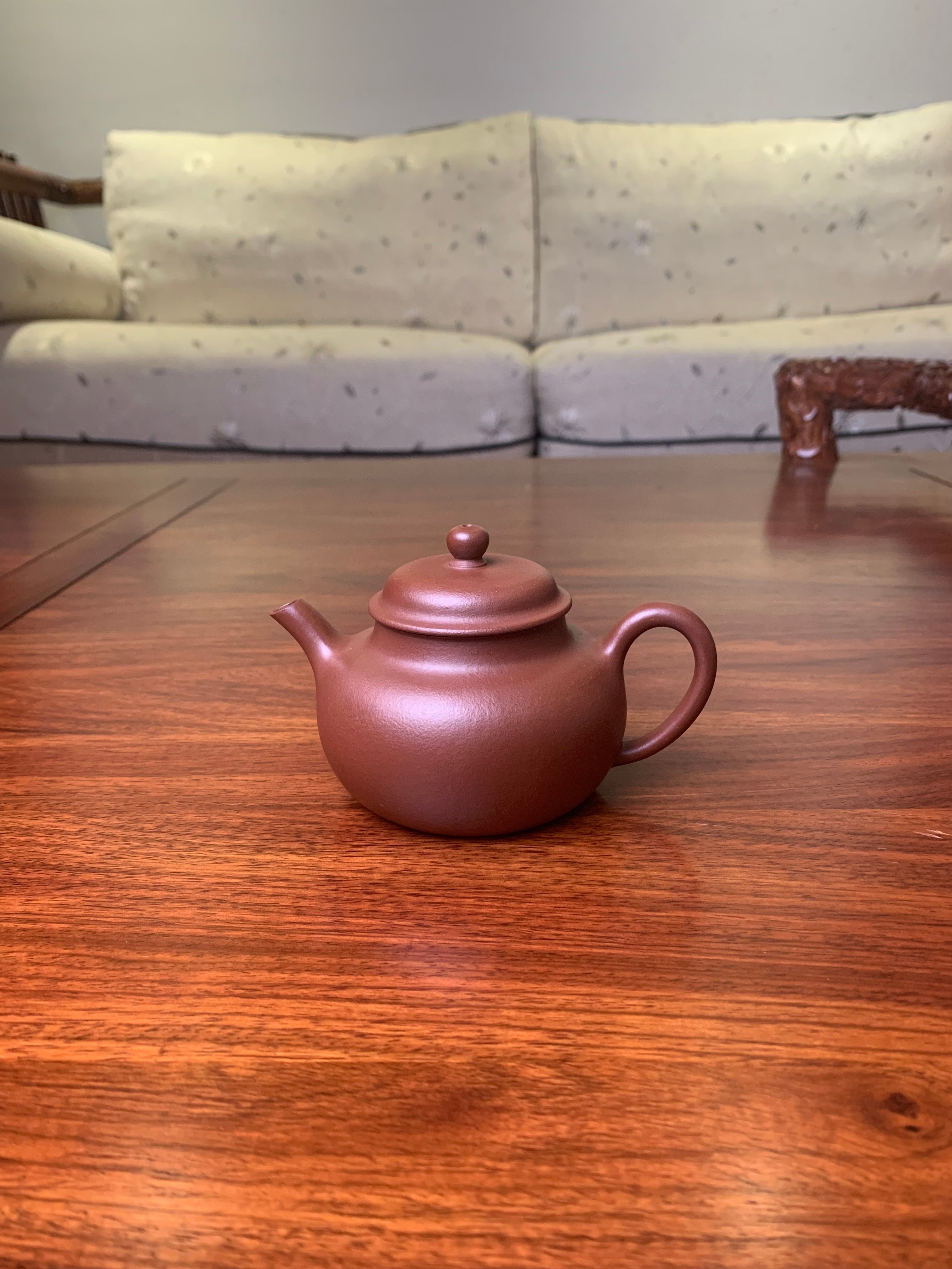 yixing teapot handmade from authentic yixing zisha di cao qing clay