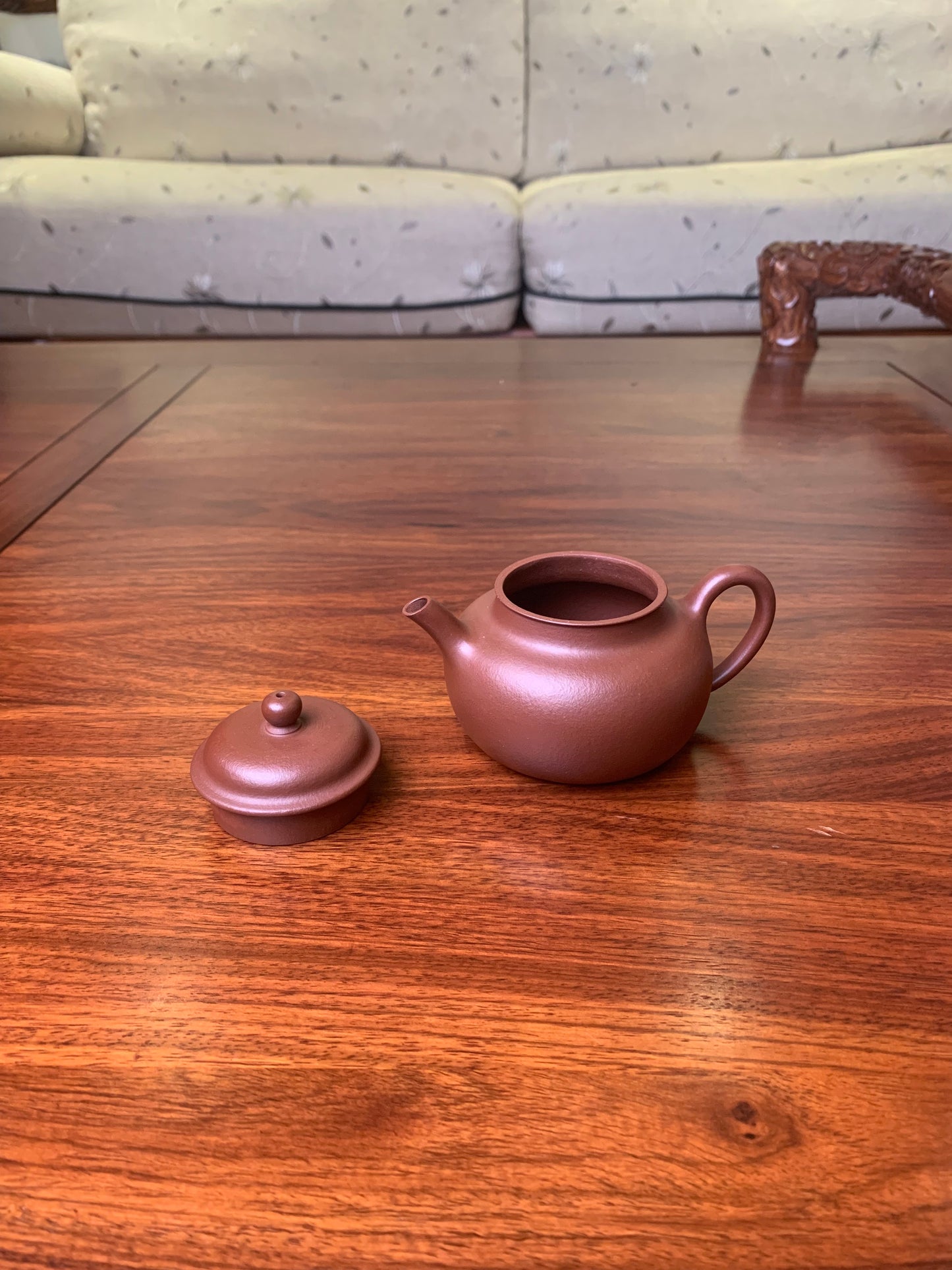 yixing teapot handmade from authentic yixing zisha di cao qing clay