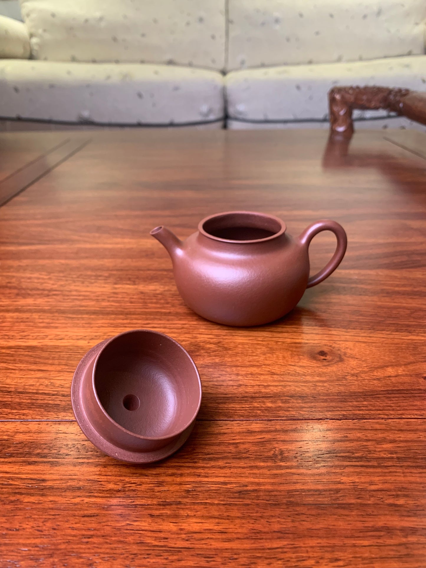 yixing teapot handmade from authentic yixing zisha di cao qing clay