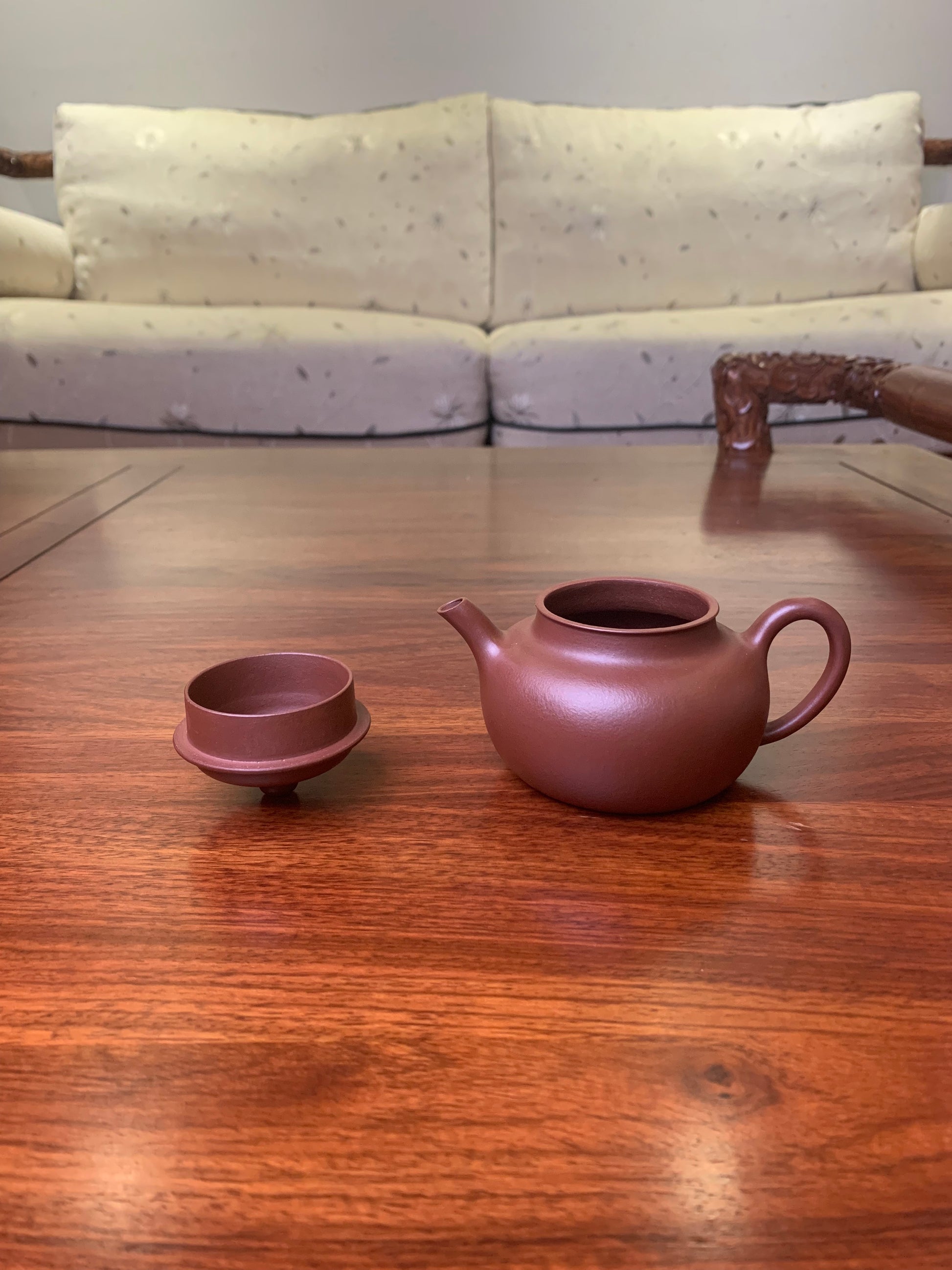 yixing teapot handmade from authentic yixing zisha di cao qing clay