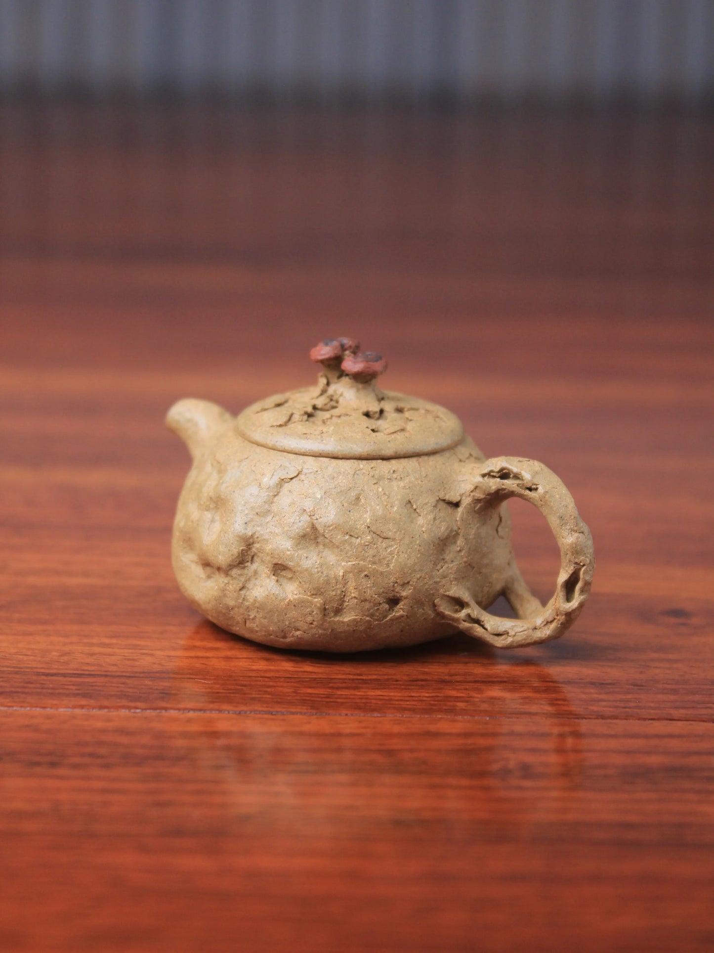 the left view of the yixing teapot gong chun
