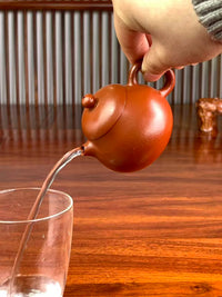 Yixing Teapot The WenDan Yixing Zisha zhu ni Clay 95ml Handmade-Siyutao
