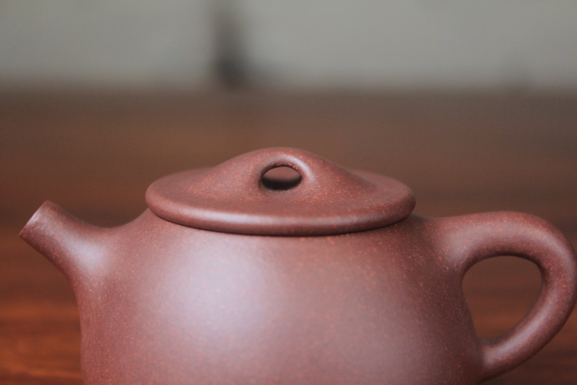 Lid of the collectible teapot yixing handmade